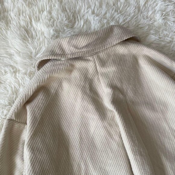 Sharely Corduroy Double Breasted Jacket M Ivory - Picture 5 of 6